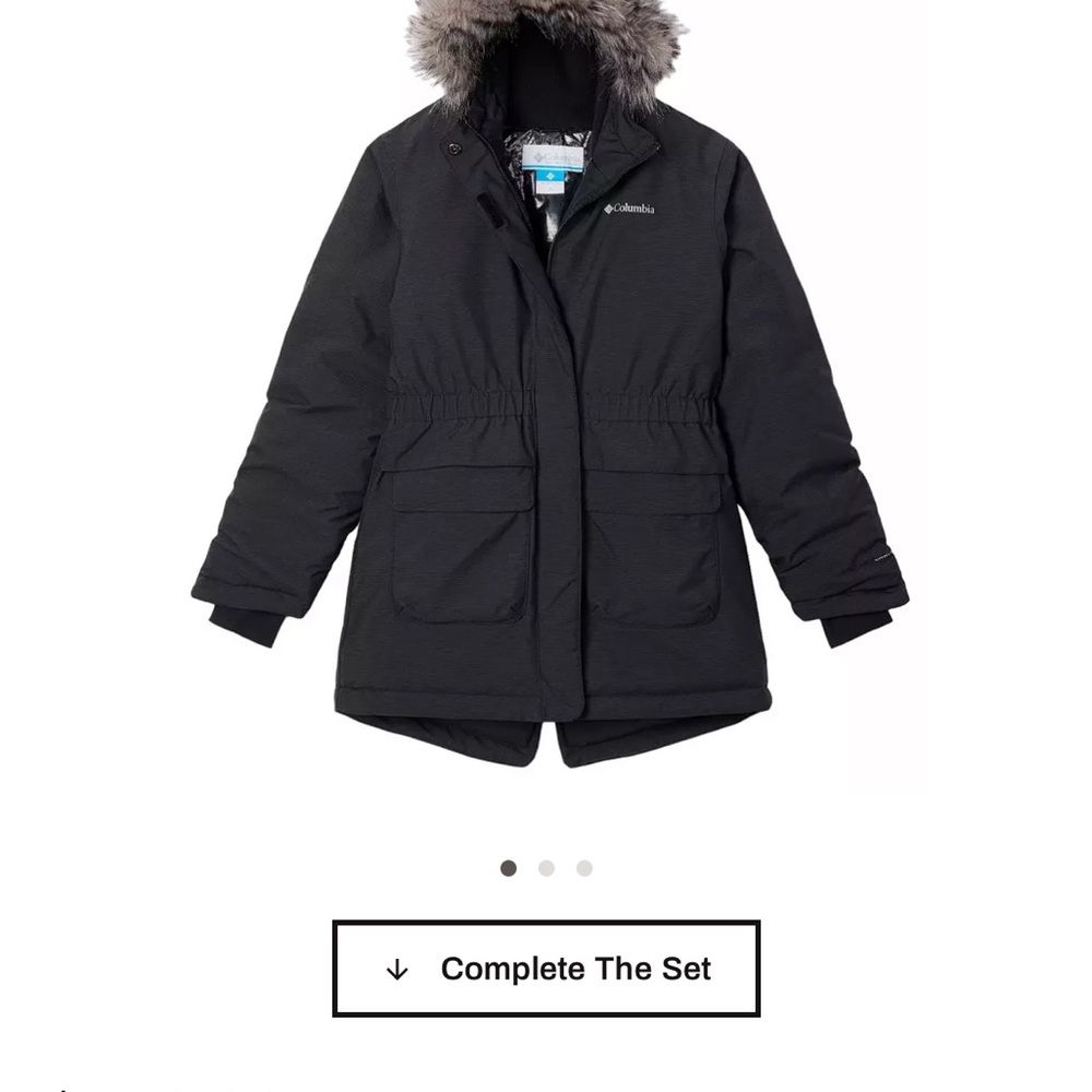Columbia Girls Black Insulated Jacket